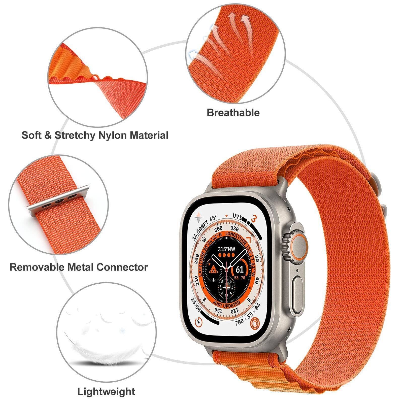 Rainbow TG Alpine Loop Nylon Apple Watch Band - Image 8