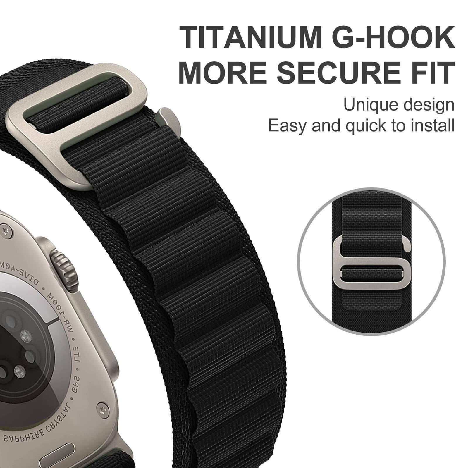 Rainbow TG Alpine Loop Nylon Apple Watch Band - Image 7