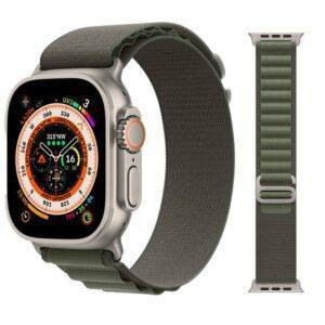 Green TG Alpine Loop Nylon Apple Watch Band