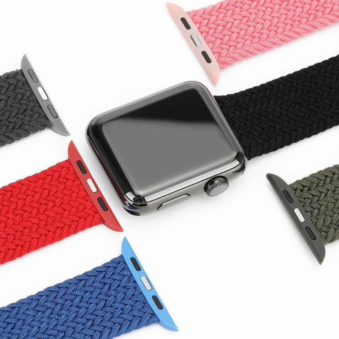 Dark Orange TG Braided Solo Loop Apple Watch Band - Image 8