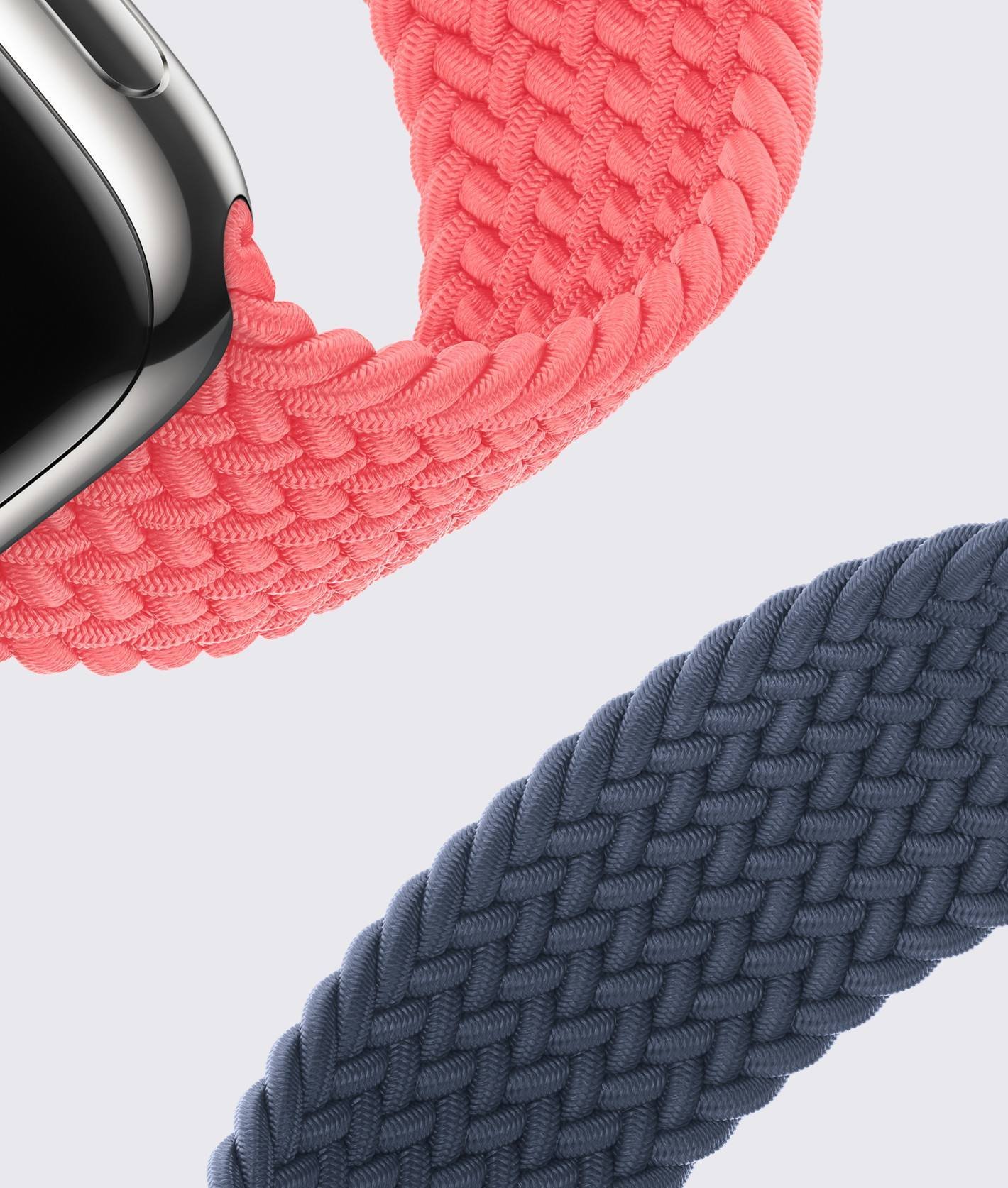 Dark Orange TG Braided Solo Loop Apple Watch Band - Image 2