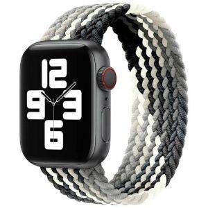 Black & White TG Braided Solo Loop Apple Watch Band