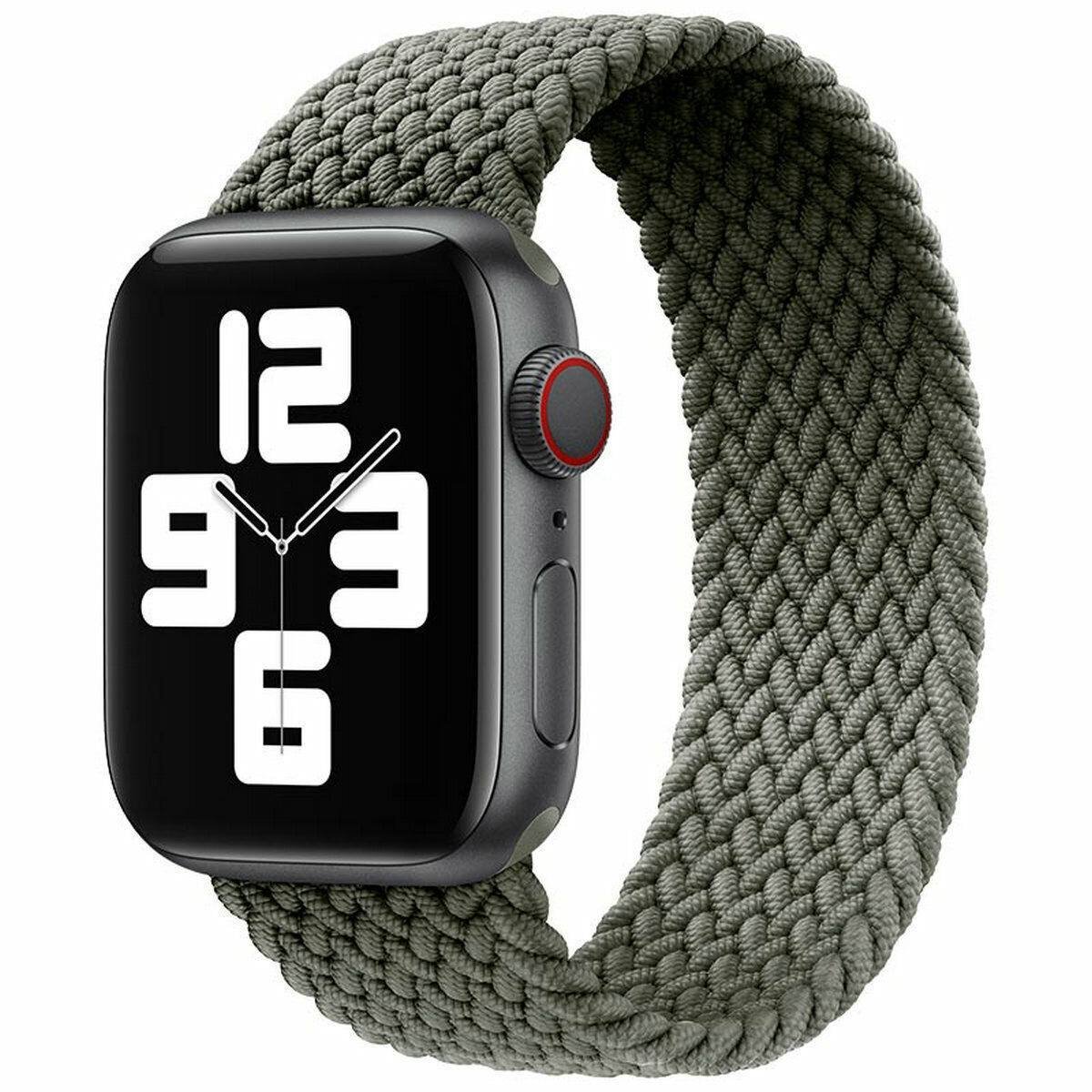 Dark Olive TG Braided Solo Loop Apple Watch Band