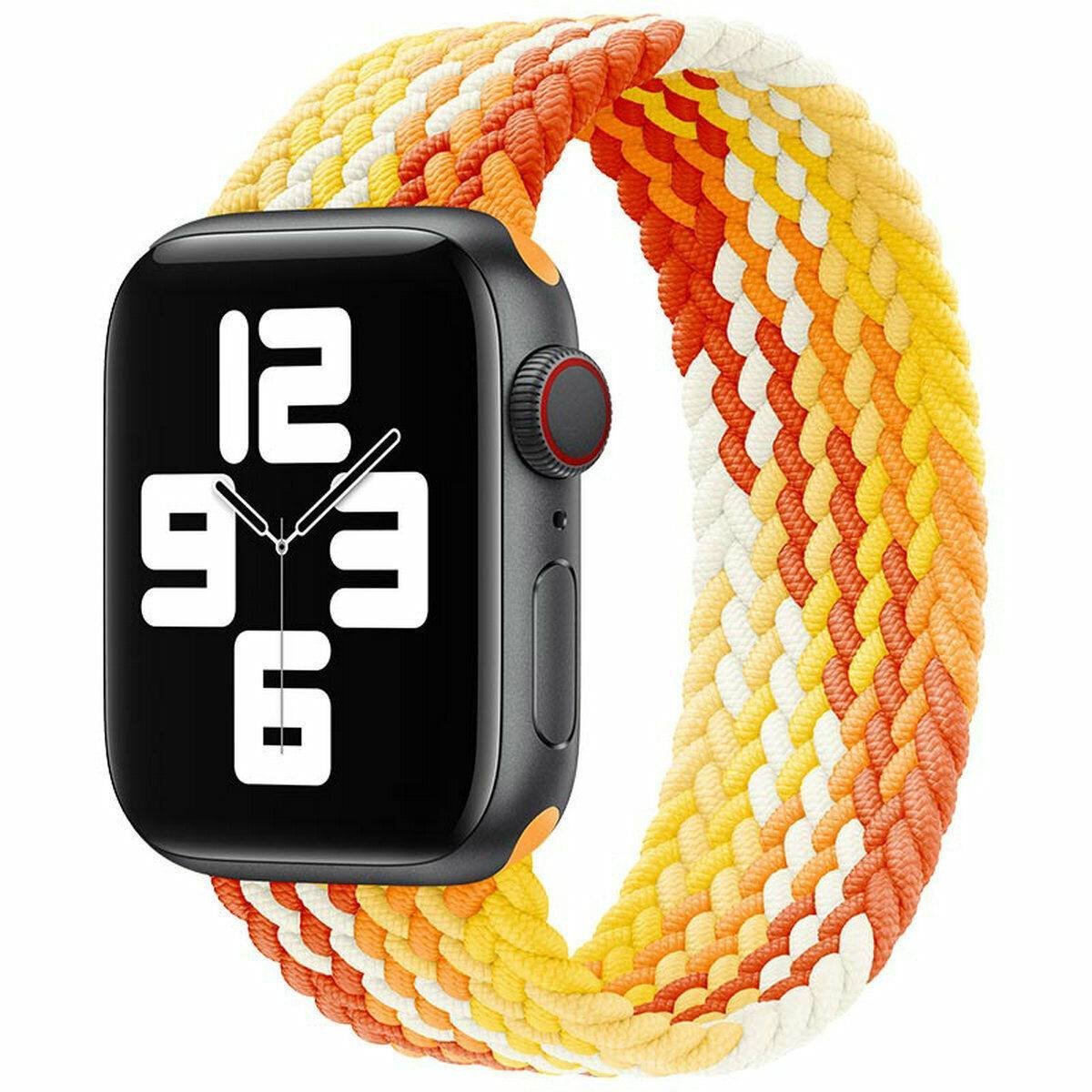 Orange TG Braided Solo Loop Apple Watch Band