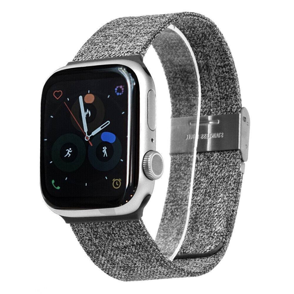 Grey TG Denim Buckle Band Apple Watch Band