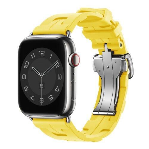 Canary Yellow TG Deployment Buckle Band Apple Watch Band