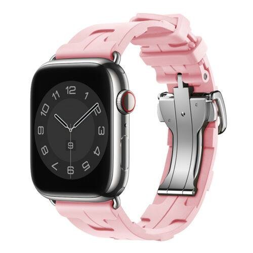 Light Pink TG Deployment Buckle Band Apple Watch Band