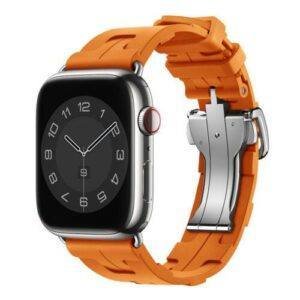 Orange TG Deployment Buckle Band Apple Watch Band