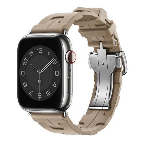 Walnut TG Deployment Buckle Band Apple Watch Band