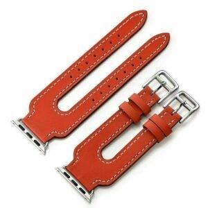 Red TG Double Buckle Band Apple Watch Band