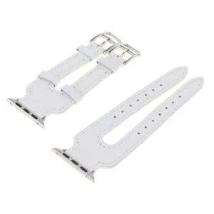 White TG Double Buckle Band Apple Watch Band