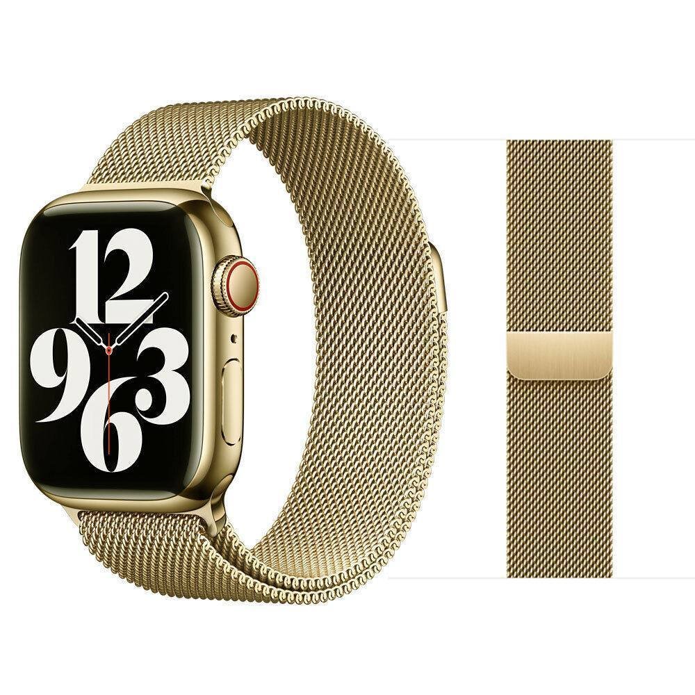 Gold TG Metal Magnetic Stainless Steel Strap Apple Watch Band