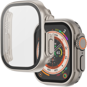 TG Glass Case Screen Protector for Apple Watch Series SE