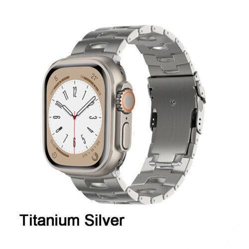 Silver TG Titanium Steel Band Apple Watch Band