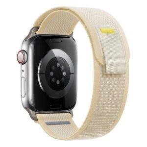 White TG Trail Loop Nylon Apple Watch Band