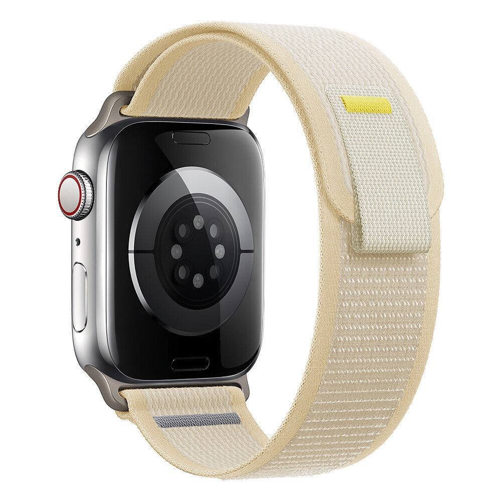 White TG Trail Loop Nylon Apple Watch Band