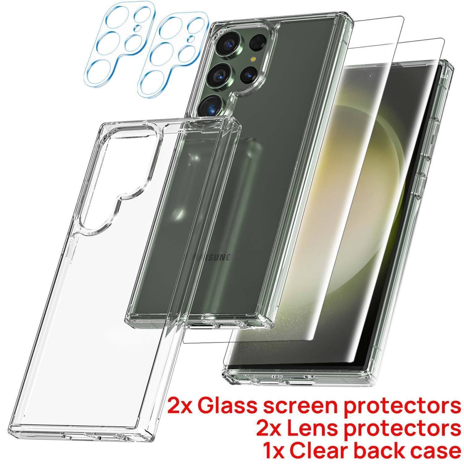 Samsung Galaxy Clear Shockproof Slim TG Case - Full Set 5 in 1 - Image 2