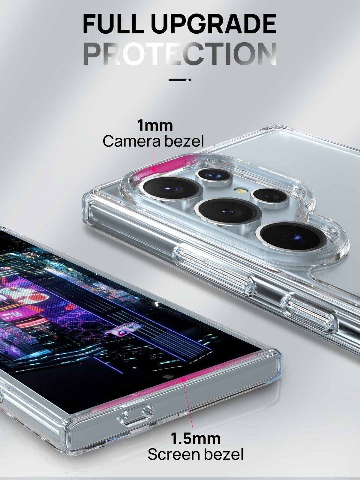 Samsung Galaxy Clear Shockproof Slim TG Case - Full Set 5 in 1 - Image 6