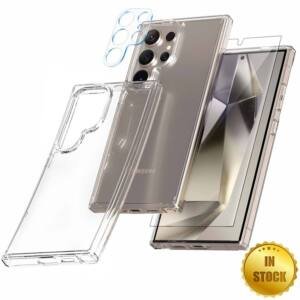 Samsung Galaxy Clear Shockproof Slim TG Case - Full Set 3 in 1