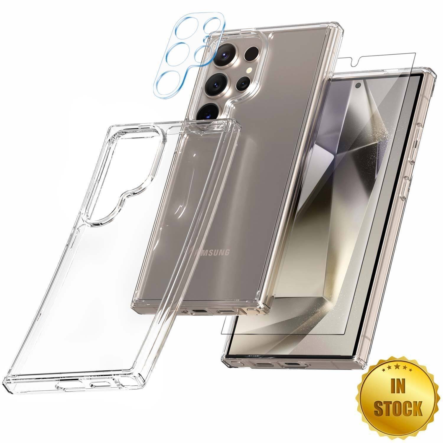 Samsung Galaxy Clear Shockproof Slim TG Case - Full Set 3 in 1