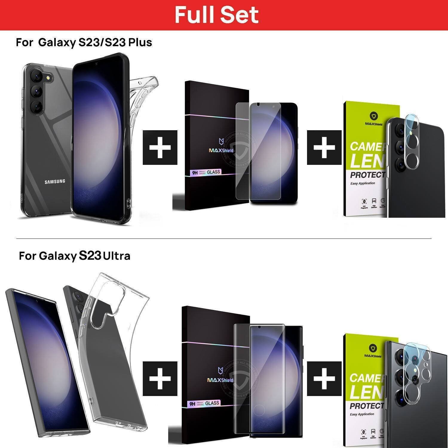 Samsung Galaxy Clear Shockproof Slim TG Case - Full Set 3 in 1 - Image 2