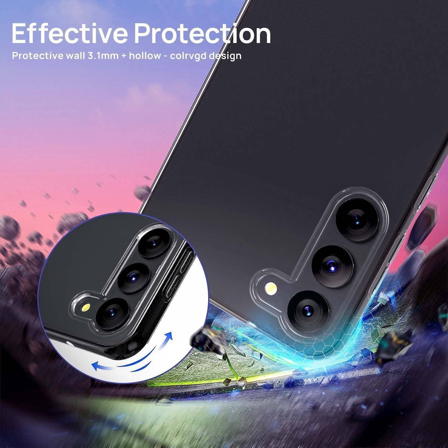 Samsung Galaxy Clear Shockproof Slim TG Case - Full Set 3 in 1 - Image 5